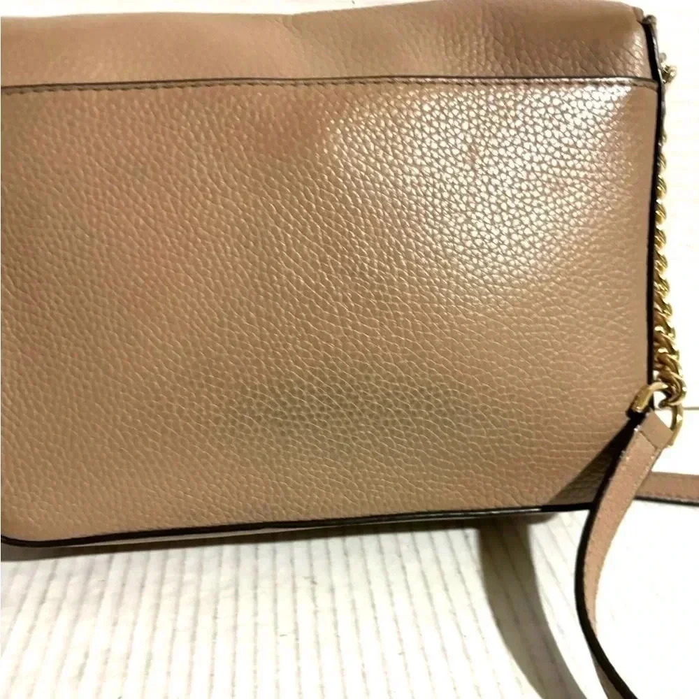 Michal kors beige leather crossbody handbag - Picture 3 of 11